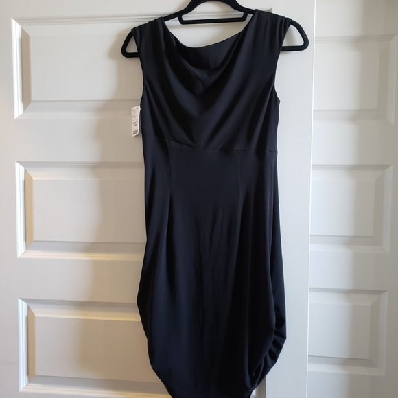 Connected Apparel Black slimming Dress - Picture 2 of 3